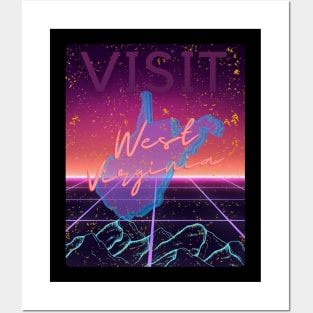 Vaporwave West Virginia Posters and Art